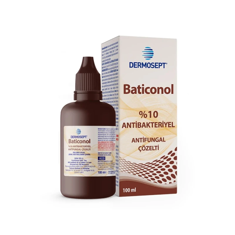 Dermosept 10 Povidon İyot 100 ml - Steril Antiseptik Batikon