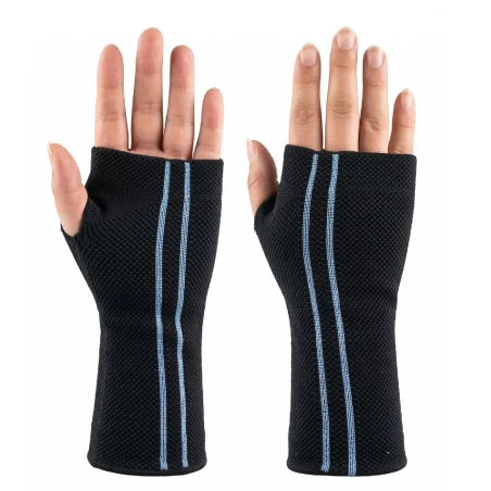 Orlex Mavi El Bilekliği Örme Elastik - M Beden Destekleyici