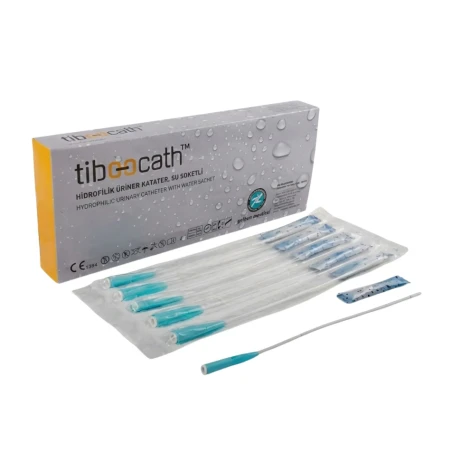 Tiboocath Hidrofilik Sonda 14 Ch 40 cm - Kendinden Kayganlaştırıcılı