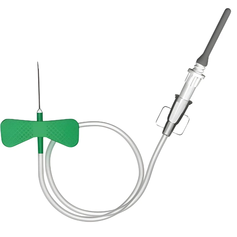 Ayset Yeşil Kelebek İğne No 21 - Steril ve Güvenli Kan Alma Seti