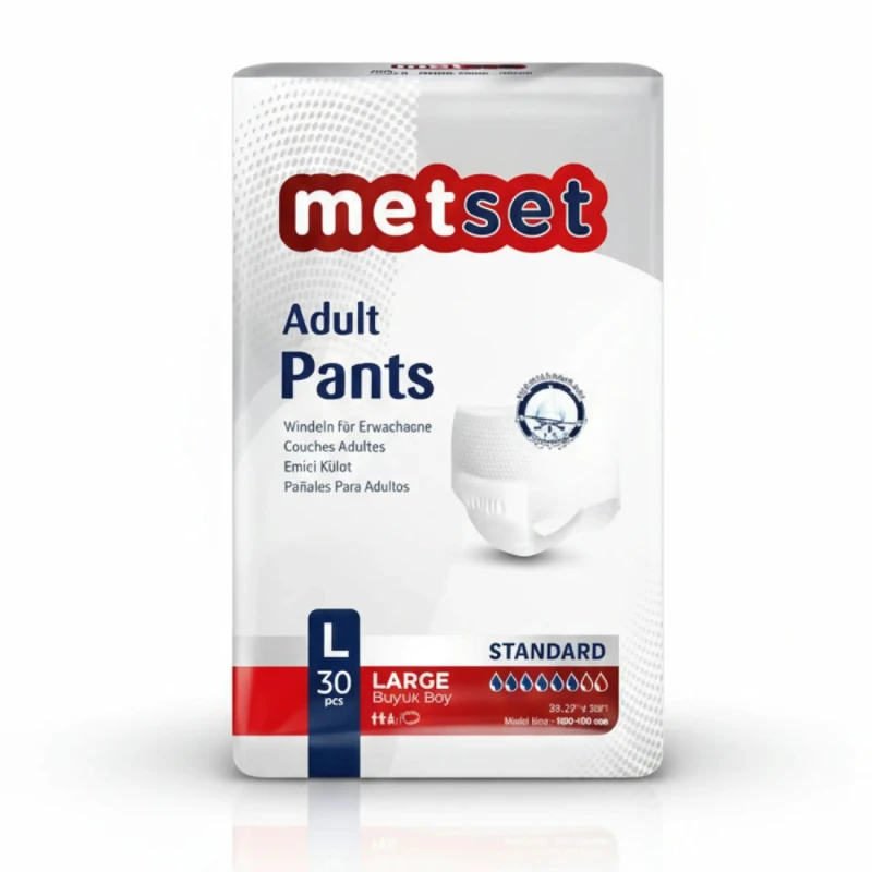 Metset L Beden Emici Hasta Külodu 30 Adet - Ekonomik ve Esne
