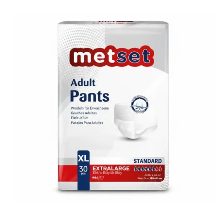 Metset XL Beden Emici Hasta Külodu 30 Adet - Ekonomik ve Büyük Boy