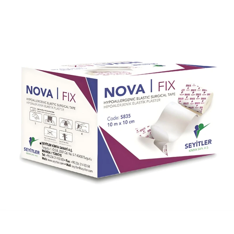 Novafix 10x10 Sabitleme Flasteri - Esnek ve Hipoalerjenik
