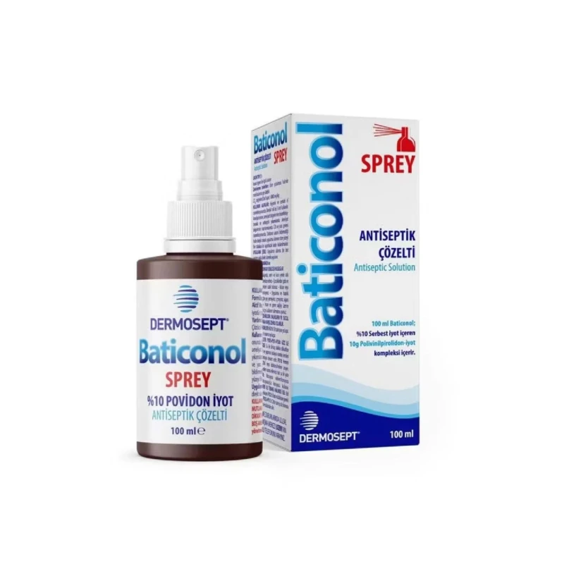 Dermosept 10 Povidon İyot Sprey 100 ml - İlk Yardım Batikonu