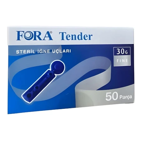 Fora Tender Lanset 50 li - İnce Uçlu Şeker Ölçüm İğnesi - medikazon.com