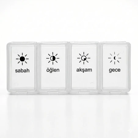 Medikazon Günlük İlaç Saklama Kutusu - İlaç Takip Kutusu