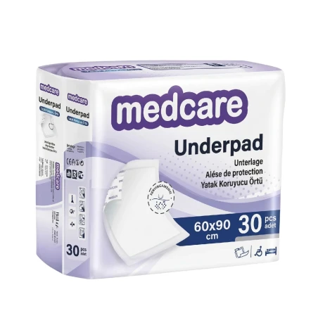 Medcare Mor Seri 60x90 cm Yatak Koruyucu 30 lu  Ultra emiş gücü ve sızdırmaz tabakasıyla yatak hijyeninde maksimum koruma.