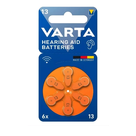 Varta 13 Numara İşitme Cihazı Pili Turuncu - 6 lı Paket - medikazon.com