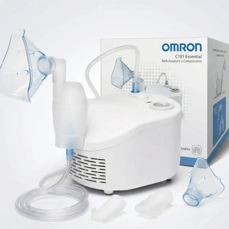 Omron C101 Essential Solunum Cihazı Çocuk ve Yetişkin Uyumlu