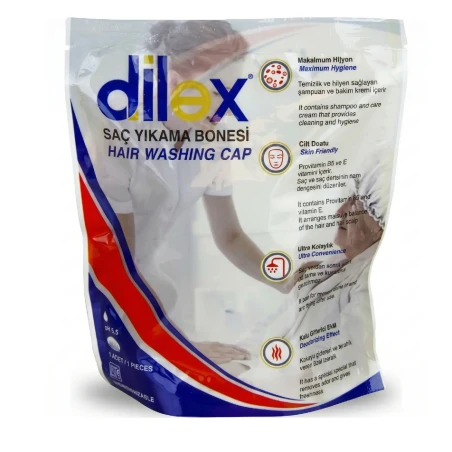 Dilex Saç Yıkama Bonesi - Durulama Gerektirmeyen Temizlik - medikazon.com