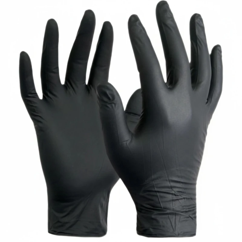 Tenty Pharmag Black Nitrile Eldiven 100 lü Kutu - Yırtılmaz Yapı