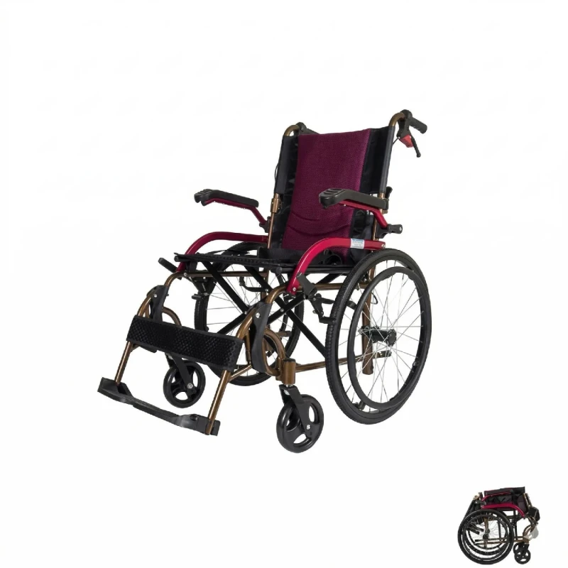 Sdm 863Laj-20 Hafif Katlanabilir Refakatçi Sandalyesi 20 Arka Teker