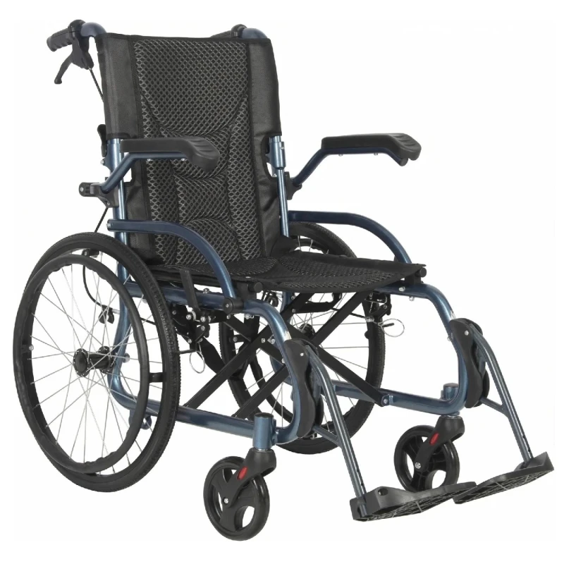 Mavi Sdm 863Laj-46 Katlanabilir Alüminyum Tekerlekli Sandalye