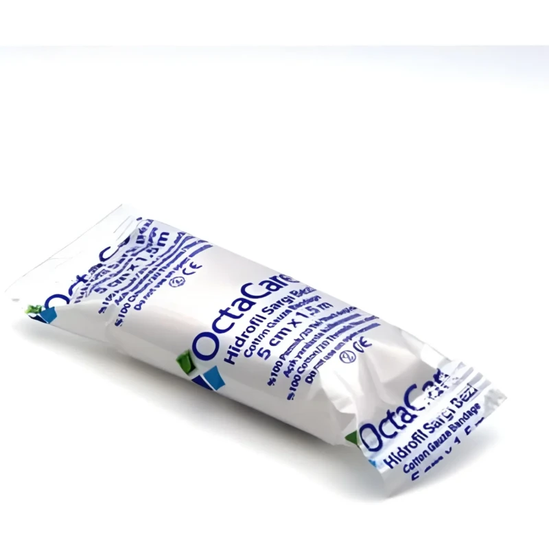 Octacare Hidrofil Sargı Bezi 5 cm x 1,5 m - 100 Pamuk