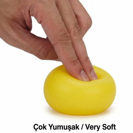 Wicromed Silikon El ve Parmak Egzersiz Topu Sarı - medikazon.com