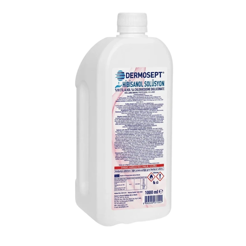 Dermosept Hibisanol Solüsyon 1 Lt Klorheksidinli Dezenfektan - medikazon.com